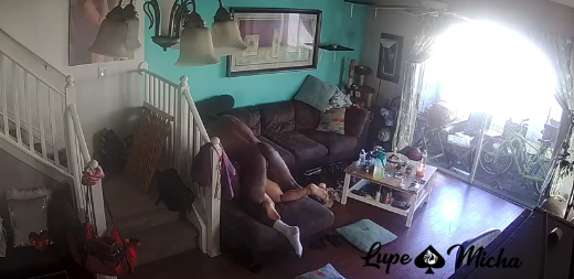She had no idea we had security cameras!