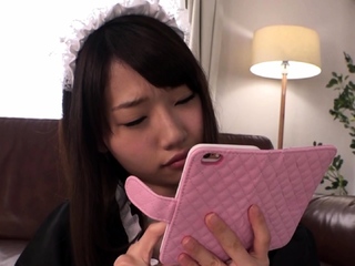 Massive tit asian MILF sucks a major cock POV