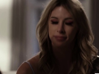 Bigtits brunette gets banged by busty shemales tranny cock