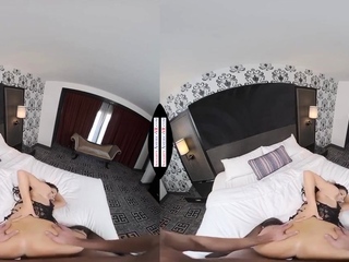 Brunette MILF Barbara displaying off her huge boobs