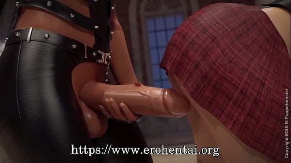 Horny 3d futa girls get started ass fucking in public at the museum