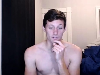 Horny gay hunk solo jerking enjoyable