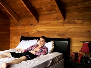 Horny homo chap in adore with his buddy sucks and bonks him