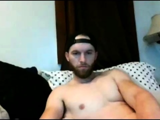 Jerking off gay amateur hunk