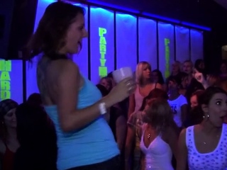 Leaking cunt on the dance floor