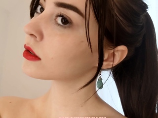 Leann amateur lovely brunette with huge boobs