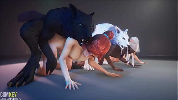 Breeding orgy with 3 busty beauties | Massive Cock Monster | 3D Porn Wild Life