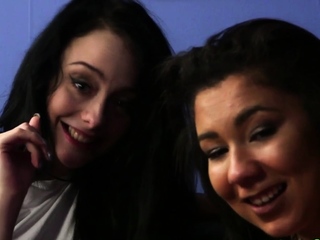 British CFNM babes suck on losers dick