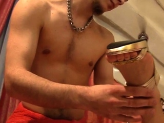 CFNM beauties dildo fucking their submissive in threesome