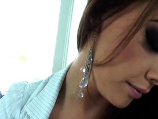 Charming brunette floozy Chanel Preston fucked so rude