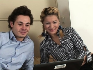 Fresh barely legal russian blonde floozy adores wild fucking