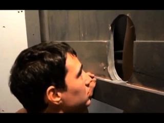 Glory hole and bathroom frot and suck