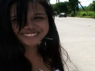 Excellent hunting brunette Jessica and huge huge dangler