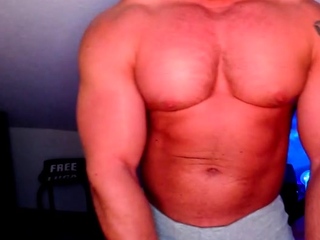 Horny gay hunk solo jerking enjoyable