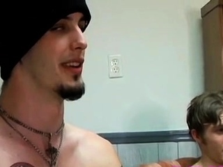 Hot gay dude with a cigarette in throat enjoys slavery sex