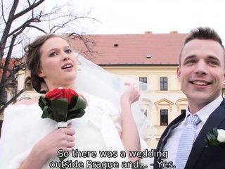 HUNT4K. Appealing Czech bride spends 1st evening