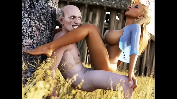 Old farmer bangs teen with big tits