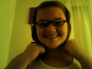 Playing with her huge tits