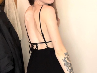 Compact tit brunette amateur tugs on a huge willie