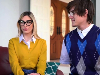 Stepsisters fuck their stepbro to keep away from the leak sex tape