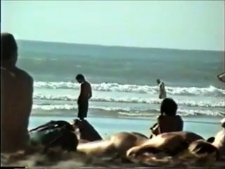 Str8 huge dick on beach