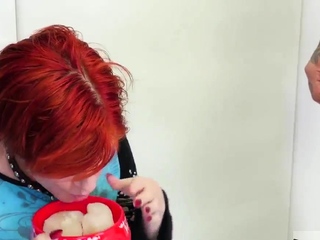 Teen college girls anal threesome Cummie, the Painal Cum Cat