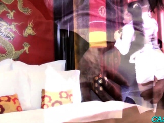 Amazing brunette babe Alice Green’s cuch is drilled