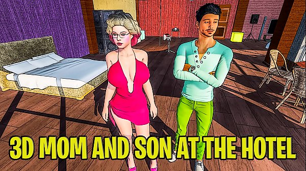 3D Mom And Son At The Hotel Space
