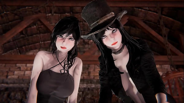 3D Porn – Pale twins 3some