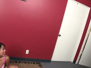 Busty slut loves his stiff shaft