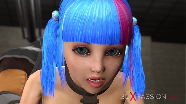 Cuffed college girl with significant boobs gets fucked by sci-fi soldier in the prison