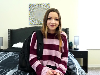 Cute 21 year old fucks at a fake casting