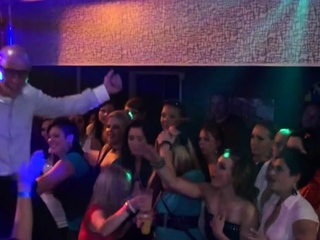 Gangbang patty at evening club rods and pusses each exactly where