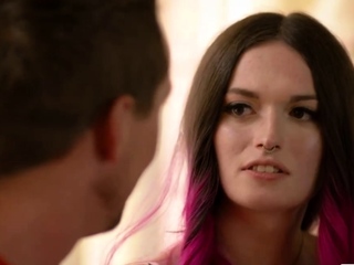 Glass skin shemale gets her ass licked and banged by stepbro