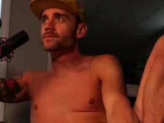 Hardcore cumshot of a gay