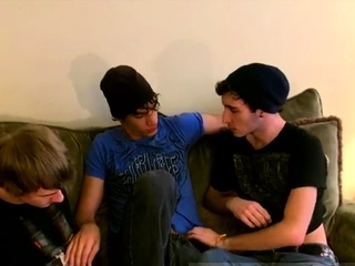 Extended haired boys adore anal gay Joshua and Braxton are