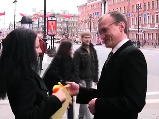 Pole hungry dissolute barely legal russian brunette gf