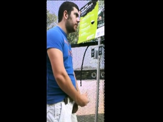 Public jacking off in household depot garden center