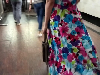 Public Upskirt Panties Fully Exposed