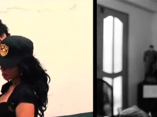 Sassy brunette honey gets shaved putz slammed