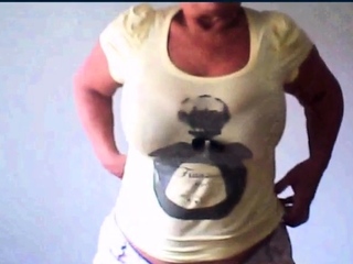 Attractive grandma fingering