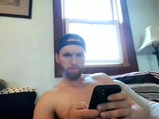 Skinny gay twink enjoys hot solo jerk off on bed