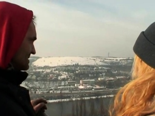 Slutty snow teen fucks