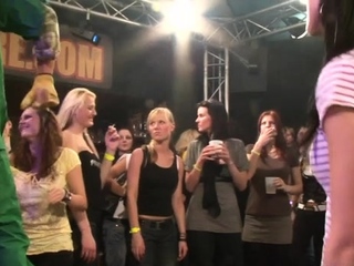 Yong girls fucked really hard following dance and drank tons of spunk