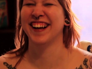 BBW on webcam close up