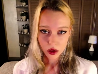 Blonde babe scarlet solo webcam