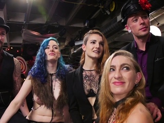 Bound lesbian subjects fisted by dominas