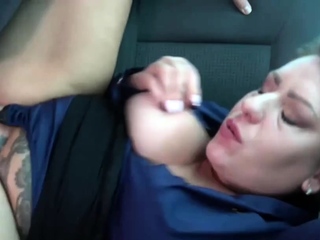 Busty Mom Rides On Van