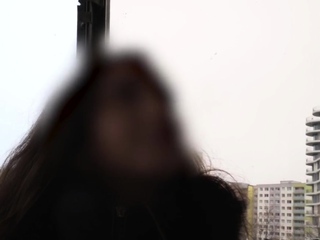 Busty public babe pickedup before cockriding in couple