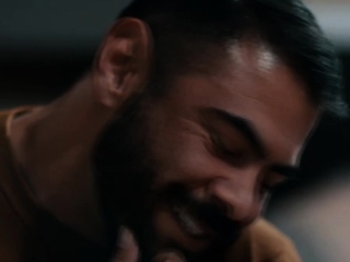 Busty shemale licks and bareback fuck her fat stepfather